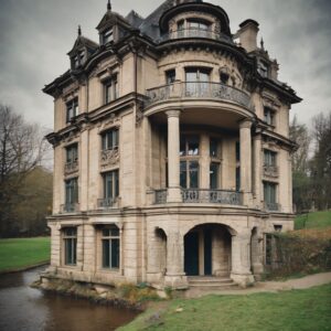 House_exterior-_art_nouveau-_Stone-_Moody-_Big_House-_-_right_next_to_a_river_4409_genIm