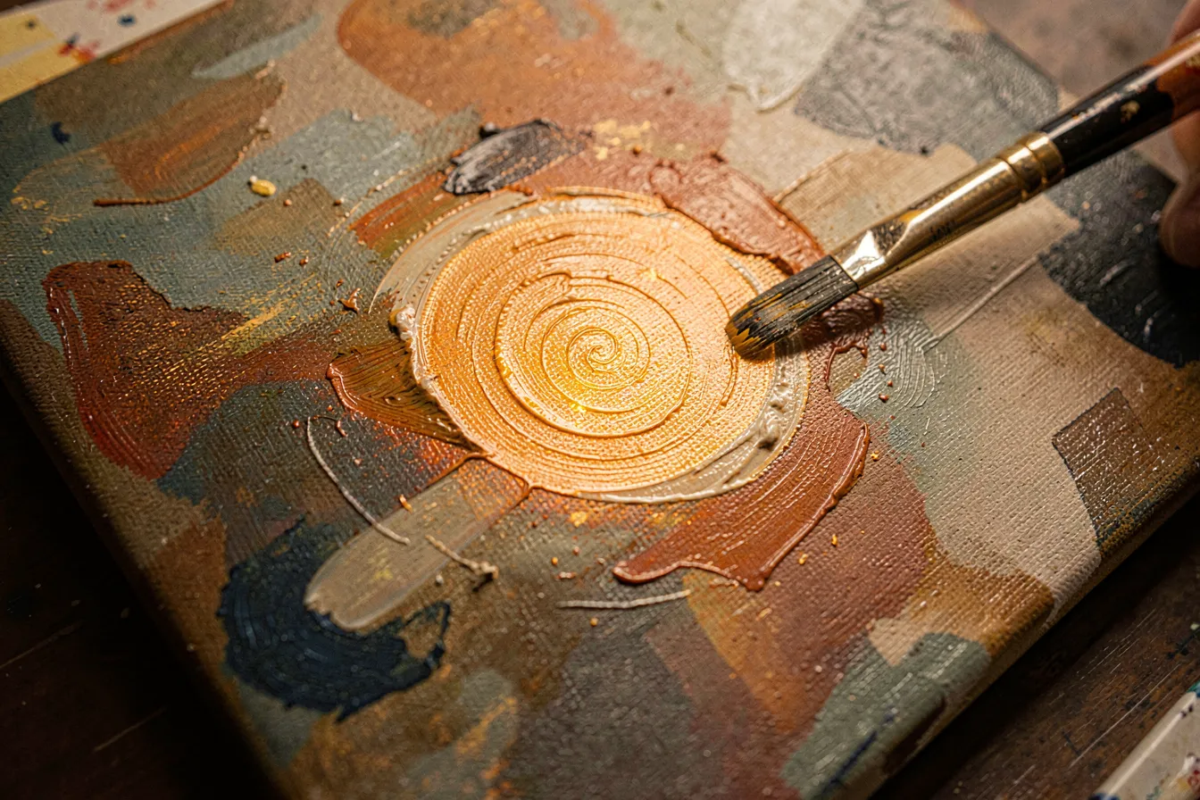 Digital canvas being reworked with inpainting, a masked region regenerating into detail